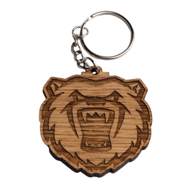 BEARS WOODEN KEYRING