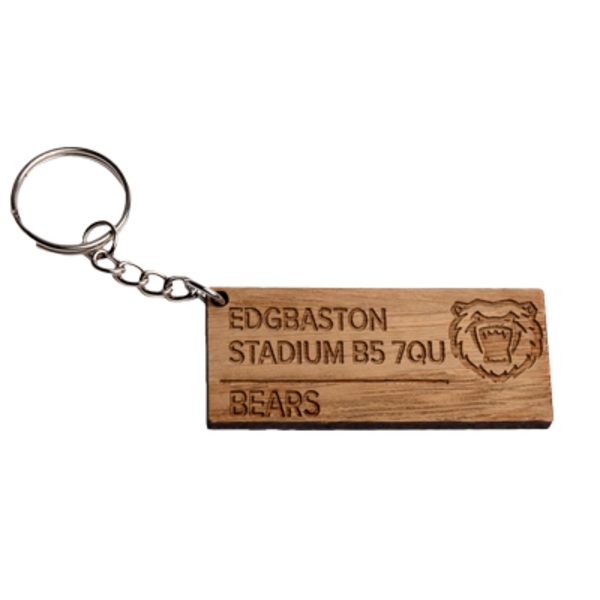 BEARS STADIUM STREET SIGN KEYRING