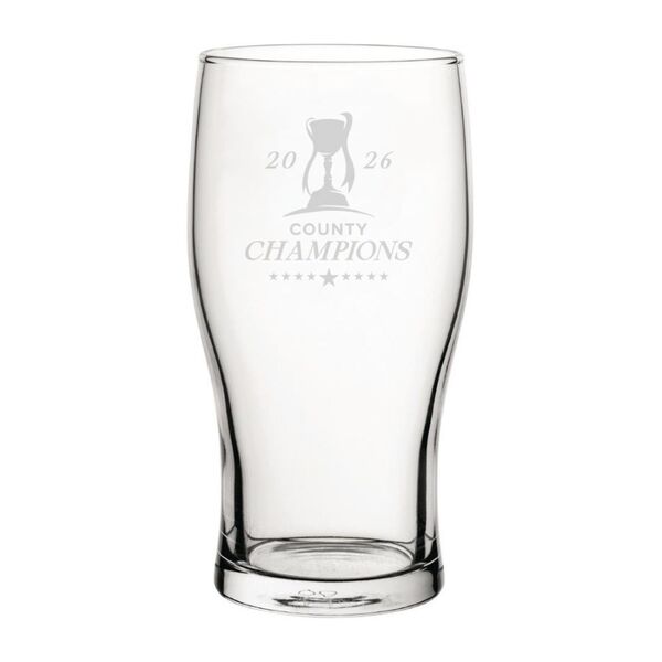 WCCC COUNTY CHAMPIONS TROPHY PINT GLASS