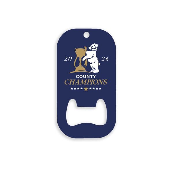 WCCC COUNTY CHAMPIONS BEAR & TROPHY BOTTLE OPENER