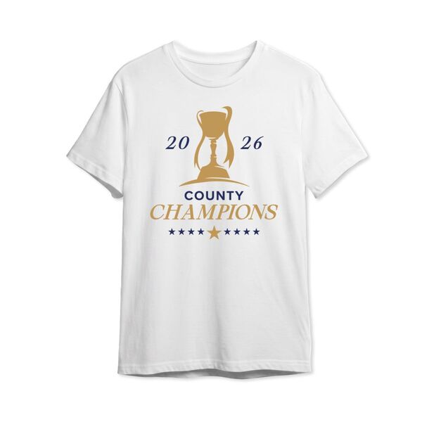 WCCC COUNTY CHAMPIONS TROPHY TEE WHITE